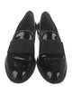 Stuart Weitzman Patent Leather Bow Accents Loafers