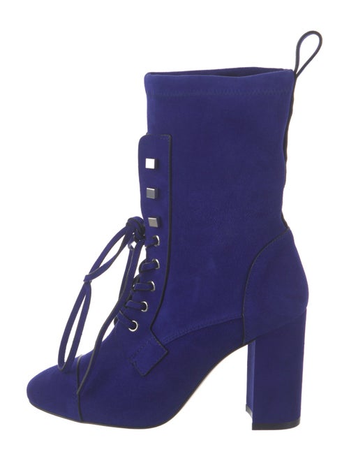 Stuart Weitzman Suede Lace-Up Boots