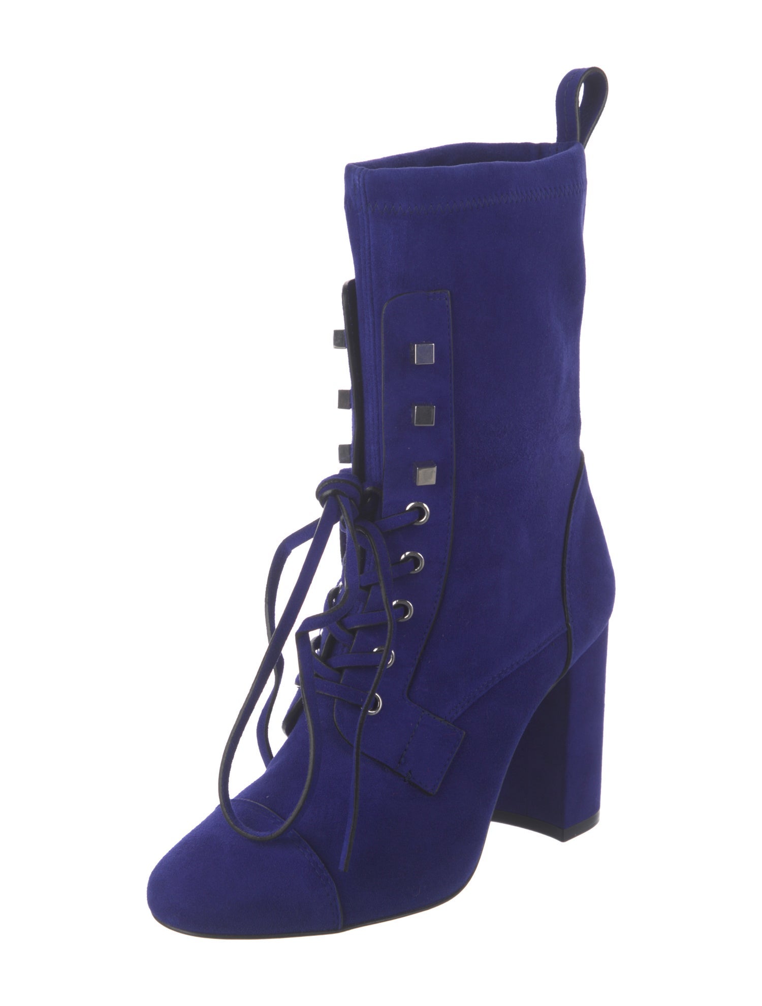 Stuart Weitzman Suede Lace-Up Boots