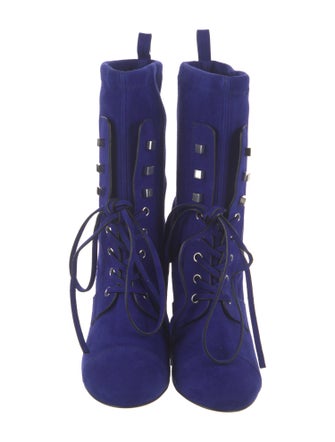 Stuart Weitzman Suede Lace-Up Boots
