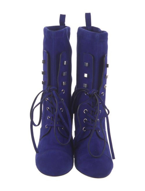 Stuart Weitzman Suede Lace-Up Boots