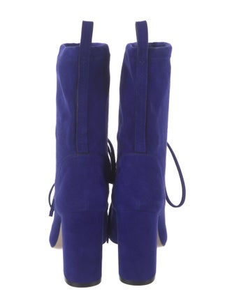 Stuart Weitzman Suede Lace-Up Boots