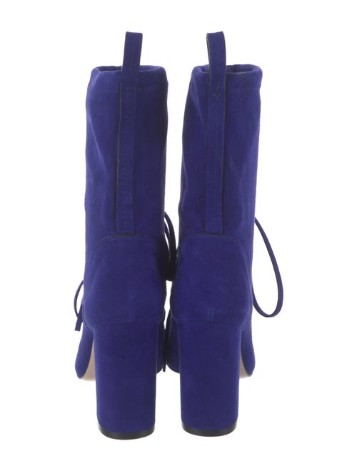 Stuart Weitzman Suede Lace-Up Boots