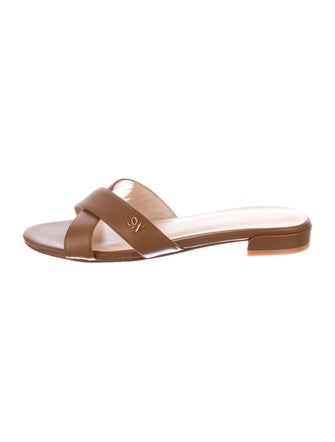 Stuart Weitzman Leather Slides