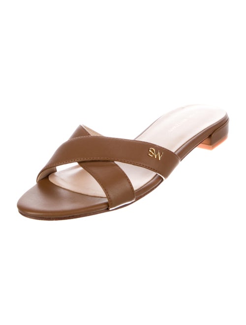 Stuart Weitzman Leather Slides