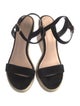 Stuart Weitzman Suede Braided Accents Espadrilles