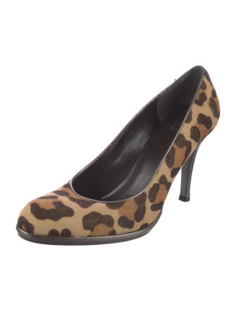 Stuart Weitzman Ponyhair Animal Print Pumps