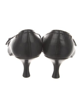 Stuart Weitzman Leather Studded Accents Pumps