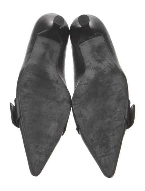 Stuart Weitzman Leather Studded Accents Pumps