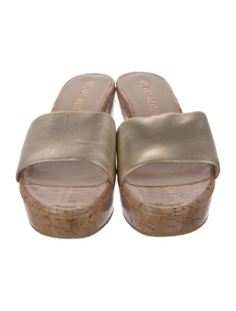 Stuart Weitzman Leather Slides