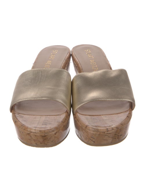 Stuart Weitzman Leather Slides