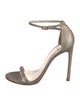 Stuart Weitzman Glitter Glitter Accents Sandals