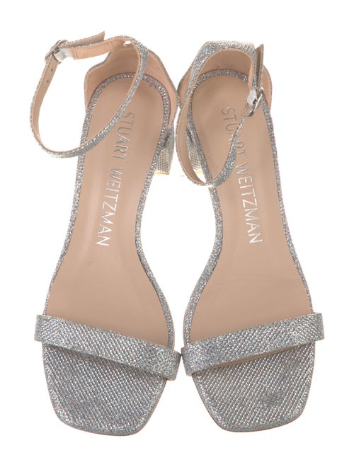 Stuart Weitzman Glitter Glitter Accents Sandals