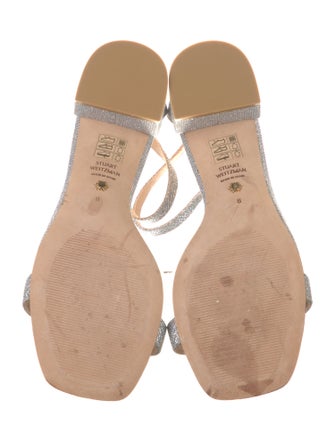 Stuart Weitzman Glitter Glitter Accents Sandals