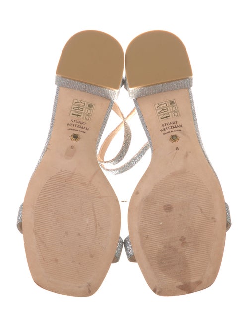 Stuart Weitzman Glitter Glitter Accents Sandals