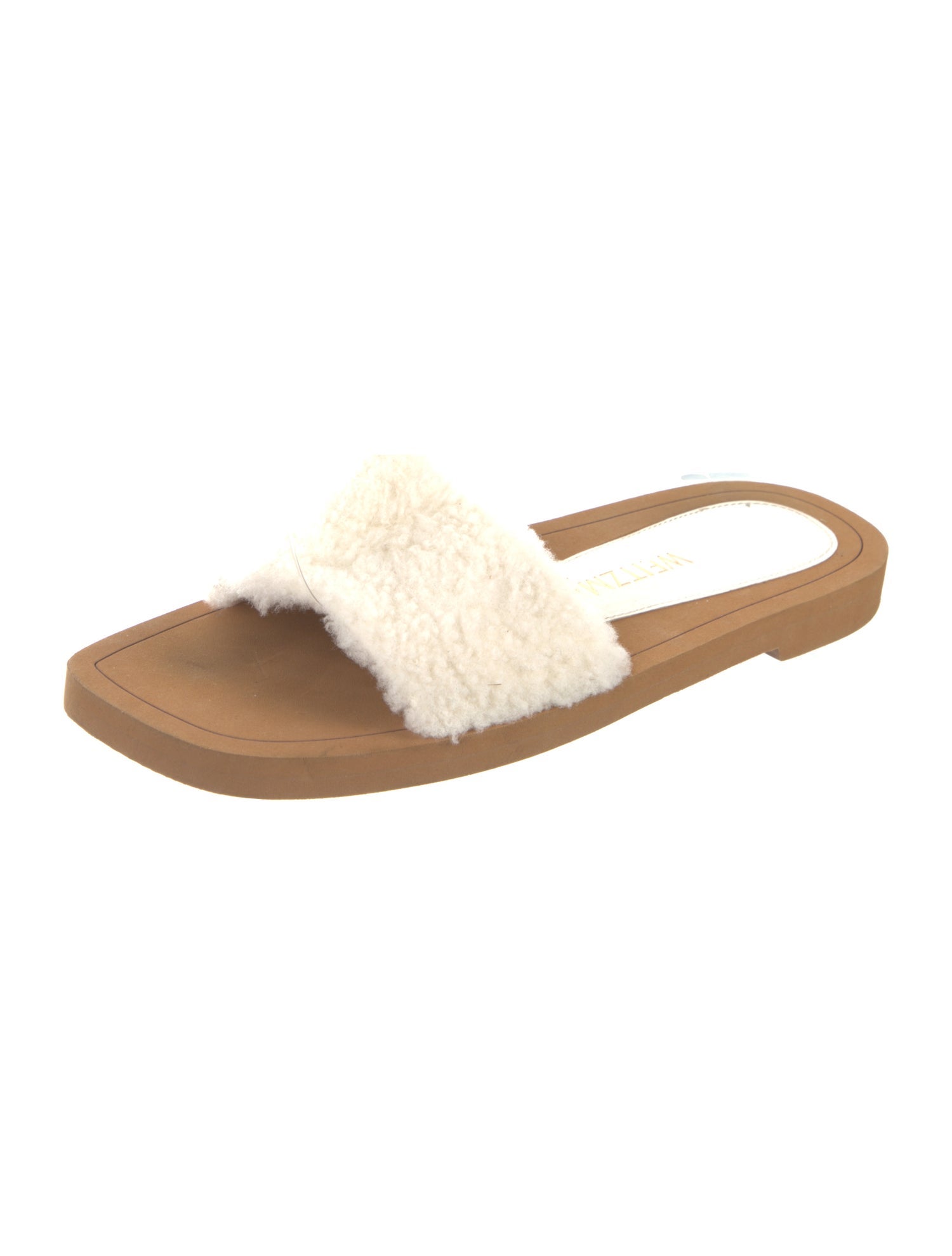 Stuart Weitzman Shearling Slides