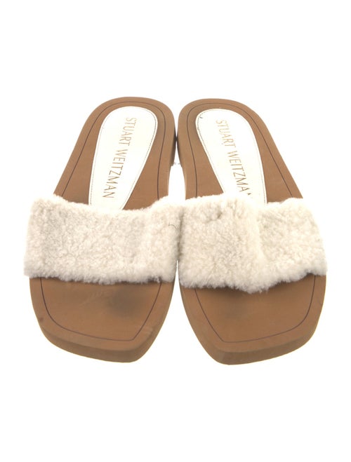 Stuart Weitzman Shearling Slides