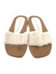 Stuart Weitzman Shearling Slides