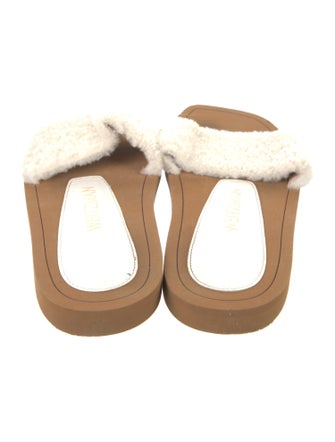 Stuart Weitzman Shearling Slides