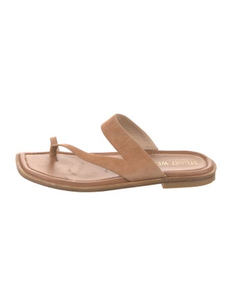 Stuart Weitzman Suede Slides