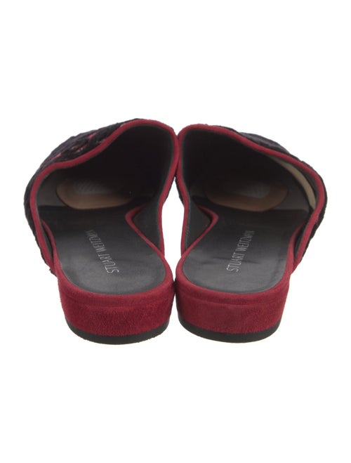 Stuart Weitzman Velvet Printed Mules