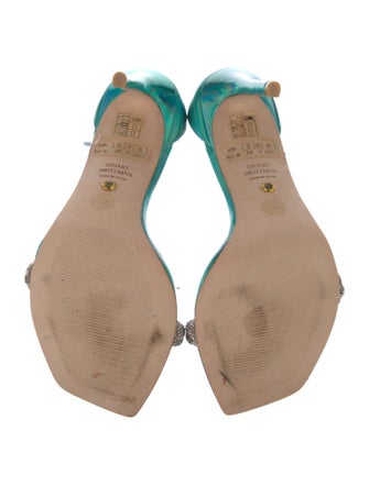 Stuart Weitzman Leather Animal Print Sandals