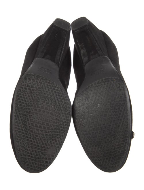 Stuart Weitzman Suede Bow Accents Pumps