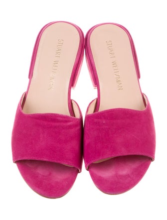 Stuart Weitzman Suede Mules