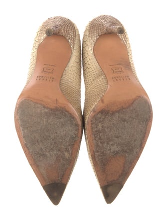 Stuart Weitzman Leather Animal Print Pumps