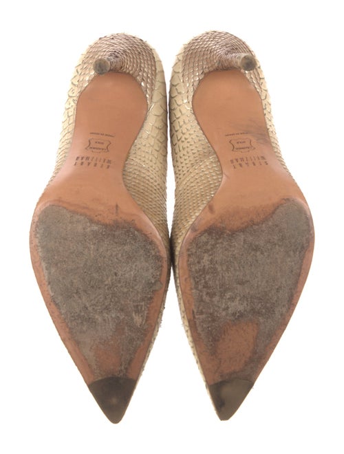 Stuart Weitzman Leather Animal Print Pumps