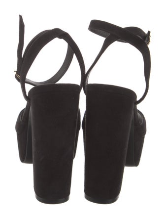 Stuart Weitzman Suede Beaded Accents Sandals