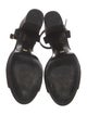 Stuart Weitzman Suede Beaded Accents Sandals