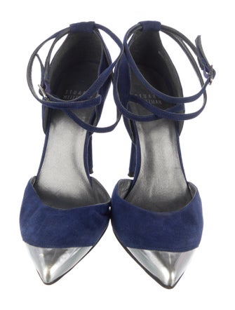 Stuart Weitzman Suede D'Orsay Pumps