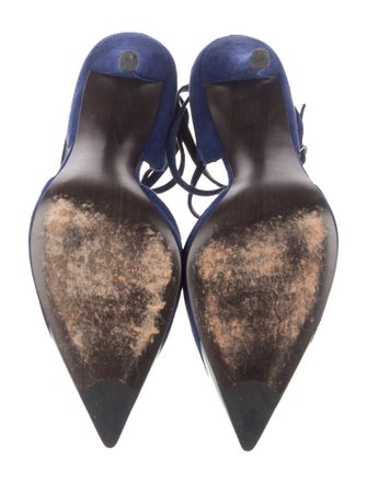 Stuart Weitzman Suede D'Orsay Pumps