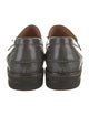 Stuart Weitzman Leather Tassel Accents Loafers