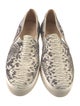Stuart Weitzman Embossed Leather Animal Print Sneakers