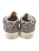 Stuart Weitzman Embossed Leather Animal Print Sneakers