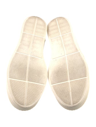 Stuart Weitzman Embossed Leather Animal Print Sneakers