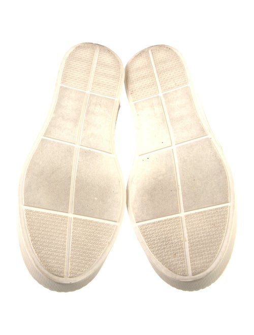 Stuart Weitzman Embossed Leather Animal Print Sneakers