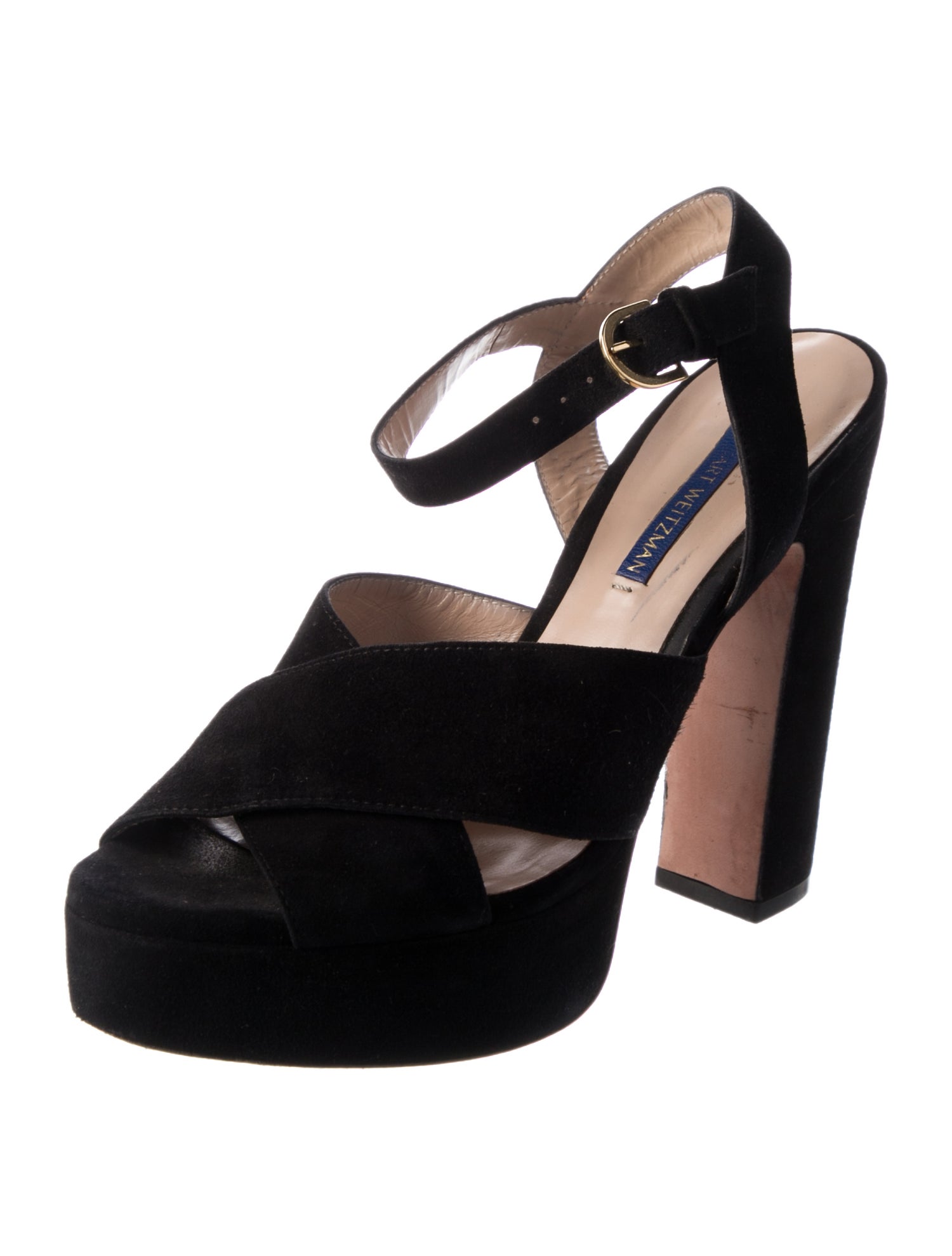 Stuart Weitzman Suede Slingback Sandals