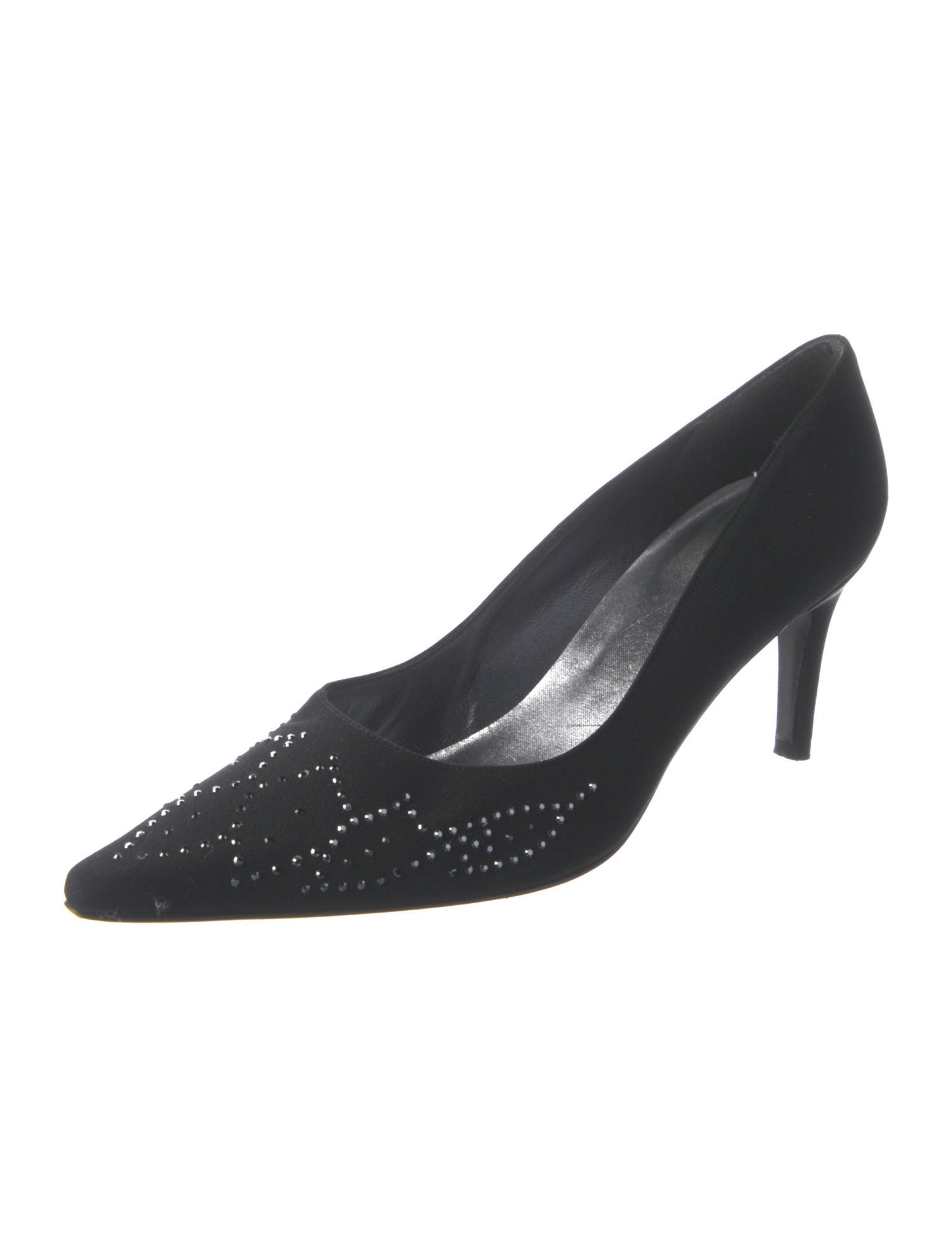 Stuart Weitzman Crystal Embellishments Pumps