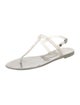 Stuart Weitzman Rubber Glitter Accents T-Strap Sandals