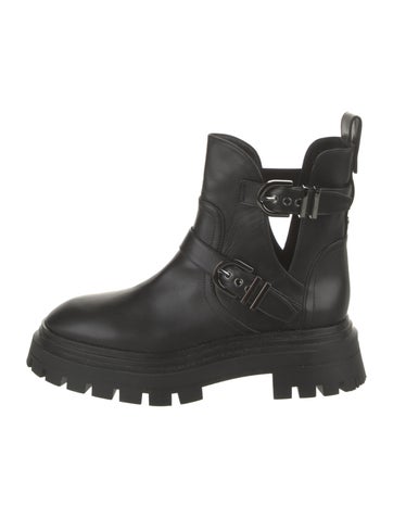 Stuart Weitzman Boots Leather Moto US 8 |