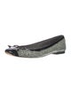 Stuart Weitzman Embossed Leather Printed Flats