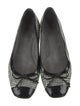 Stuart Weitzman Embossed Leather Printed Flats