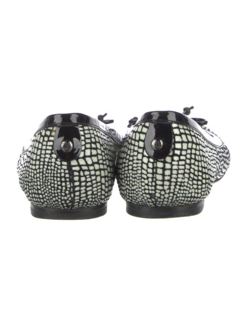 Stuart Weitzman Embossed Leather Printed Flats