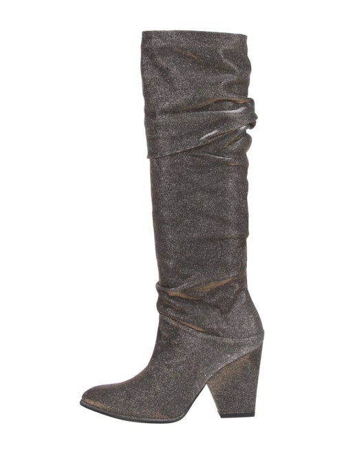 Stuart Weitzman Glitter Slouch Boots