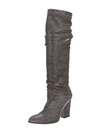 Stuart Weitzman Glitter Slouch Boots