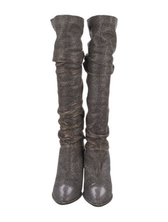 Stuart Weitzman Glitter Slouch Boots