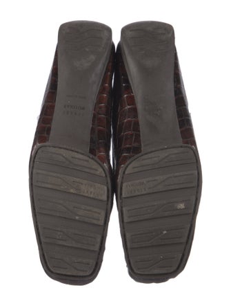 Stuart Weitzman Patent Leather Animal Print Loafers